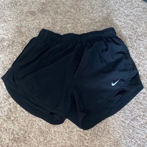All black Nike shorts